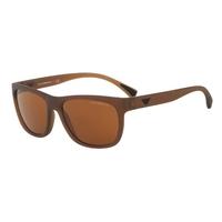 emporio armani ea4081 553373 matte transparent brown