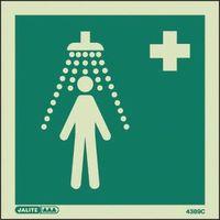 EMERGENCY SHOWER SIGN 150 x 150 RIGID