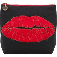 Emma Lomax Luscious Lips Black Washbag - Large