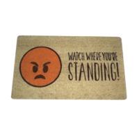 Emoticon Doormat - Watch Where You\'re Standing