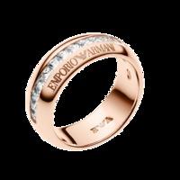 emporio armani pure eagle rose gold plated ring ring size m5