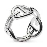 Emporio Armani Ladies White Ring. Ring Size M.5