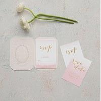 Embossed Pearls and Lace with Aqueous Personalisation - Accessory Cards