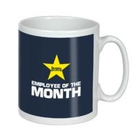 employee of the month plain lazy mug