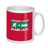 EMERGENCY ESCAPE PLAIN LAZY MUG