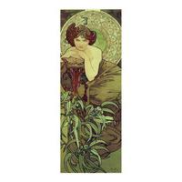 Emerald By Alphonse Mucha