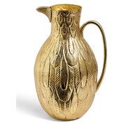 Embossed Brass Bird Jug