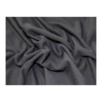 Embossed Textured Stretch Jersey Knit Dress Fabric Black