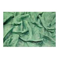 Embroidered Leaf Tie-Dye Print Crinkle Cotton Dress Fabric