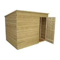 empire windowless 5ft x 3ft 152m x 091m pent shed with door on front p ...