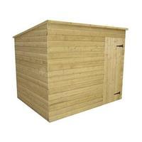 Empire Windowless 10ft x 8ft (3.04m x 2.43m) Pent Shed with Door on Front Panel