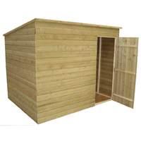Empire 8ft x 6ft (2.43m x 1.82m) Windowless Pent Shed with Door on Front Panel