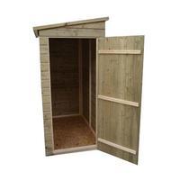 Empire 3ft x 4ft (0.91m x 1.21m) Windowless Pent Shed with Door on End Panel