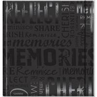 embossed gloss expressions photo album 200 pkt 8 34x9 12 memories blac ...