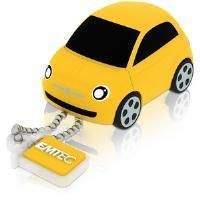 Emtec Fiat 3D USB 2.0 (8GB) Flash Drive (Fiat 500) - Yellow