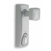 emergency exit turn handle with lock for outside use