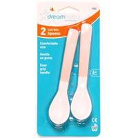 Emmay Soft Bite Spoons in Pink (2 Pack)