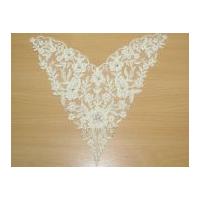 embroidered couture bridal lace appliques 335cm x 315cm ivory