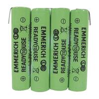 Emmerich 255063 NiMH AAA 4.8V 800mAh ZLF 4-Cell Ready To Use Batte...