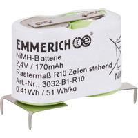 Emmerich 3032-B1-R10 NiMH 2.4V 170mAh 2-Cell Rechargeable Battery ...