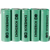 Emmerich 255057 NiMH AA 6V ZLF 1500mAh 5-Cell Rechargeable Battery...