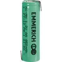 emmerich 255023 nimh aa size 12v 850mah rechargeable battery tagged