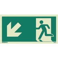 emergency exit sign 200 x 400 rigid