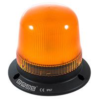 emas IT120Y024 120mm LED Flashing Beacon Orange 12-24V AC/DC