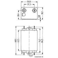 EMI filter flame retardant 250 Vac 3 A 4.7 mH (L x W x H) 89.5 x 50.8 x 38.1 mm Epcos STANDARDFILTER, SIFI C, 2X3A 250V