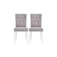 Emily Pair of Upholstered Rollback Chairs