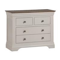 Emsworth Grey Painted 2 over 2 Drawer Chest