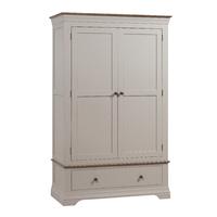 Emsworth Grey Painted 2 Door Wardrobe with Drawer