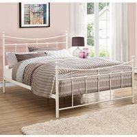 EMILY METAL BED in Cream by Birlea