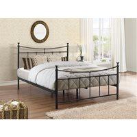 EMILY METAL BED in Black by Birlea