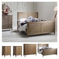 Emery Wooden Bedroom Set In Weathered Finish