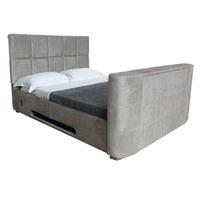 Emporia Beds Mayfair 5FT Kingsize TV Bed - Stone Fabric