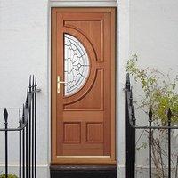 Empress Hardwood Door with Zinc Clear Bevelled Double Glazing