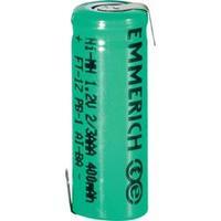 Emmerich NiMH 2/3 AAA Size Cell, Tagged, Rechargeable, 1.2V, mAh