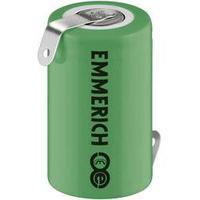 Emmerich NiMH 1/2 A Size Cell, Tagged, Rechargeable, 1.2V, mAh