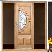 empress exterior oak door with zinc double glazing and frame set with  ...