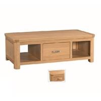 Empire Large Wooden Coffee Table With 1 Drawer