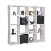 Emerson Bookcase And Shelving Unit In White High Gloss