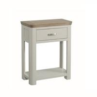 Empire Wooden Small Console Table In Stone Painted