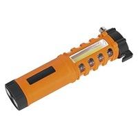 Emergency Torch/Belt Cutter/Hammer - 2W COB + 16 Red LED + 1W LED