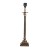 embossed detail table lamp antique brass