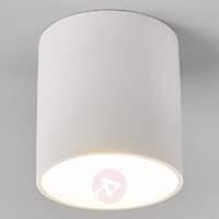 Emia  plaster LED ceiling light, round shape