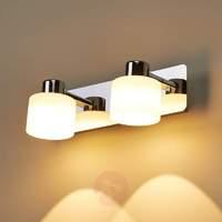 emira 2 bulb led wall light