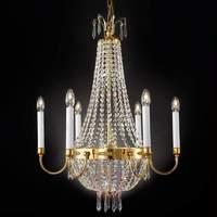 Empire Crystal Chandelier Gold