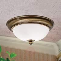 empire ceiling light two bulbs gold patinated