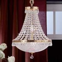 Empire Crystal Chandelier 24 Carat Gold-Plated